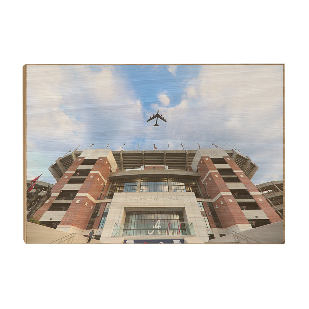 Alabama Crimson Tide - Bryant-Denny Flyover - College Wall Art #Canvas