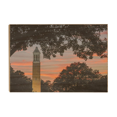 Alabama Crimson Tide - Denny Chimes Sunset - College Wall Art #Wood