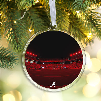 Alabama Crimson Tide - Alabama Crimson Lights Ornament & Bag Tag