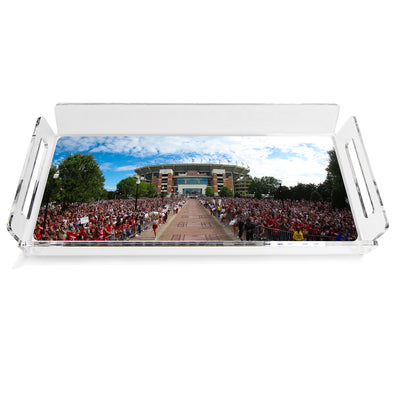 Alabama Crimson Tide - Walk of Champions Panoramic Decorative Serving Tray