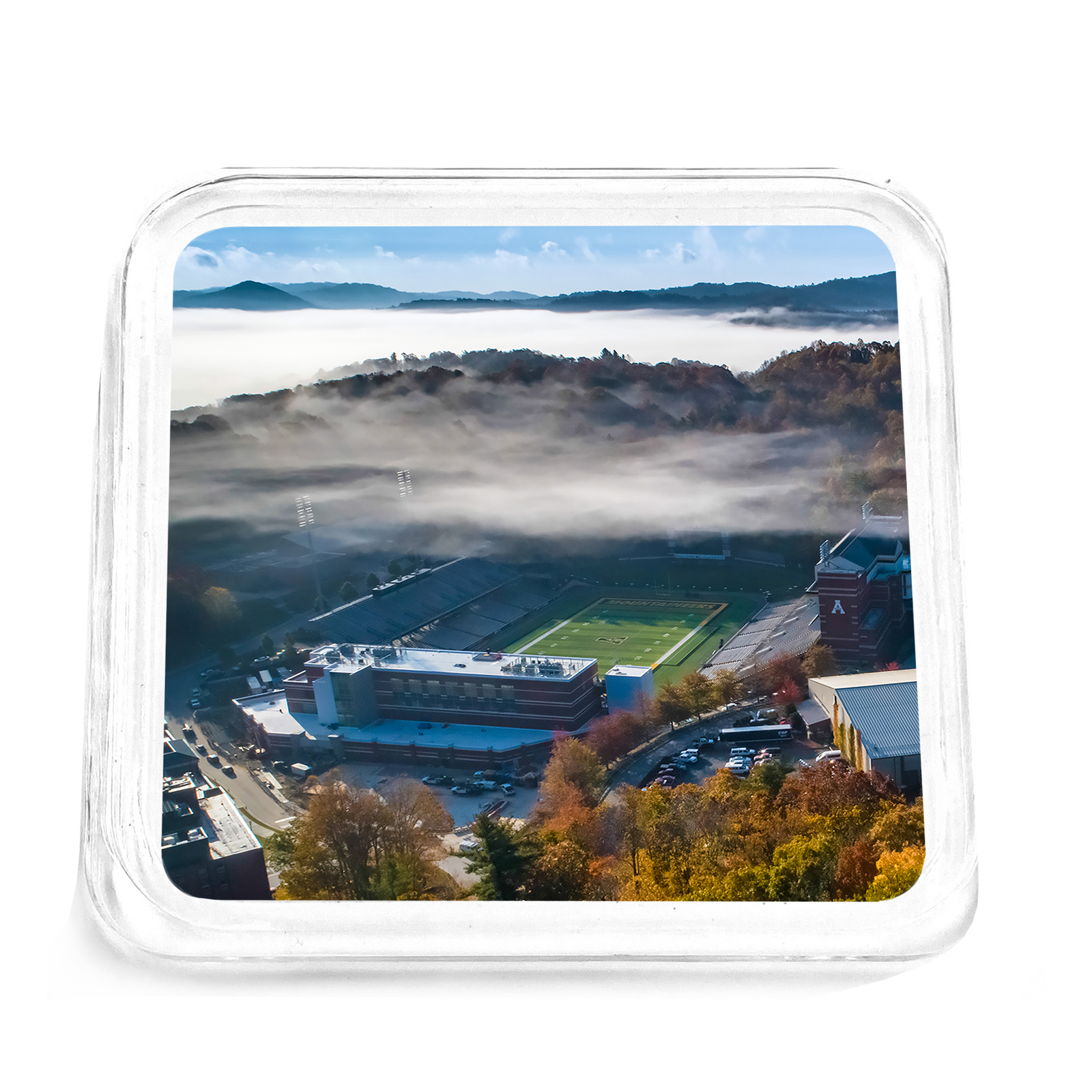 Appalachian State Mountaineers - Autumn Mist Field Drink Coaster - College Wall Art #Coaster