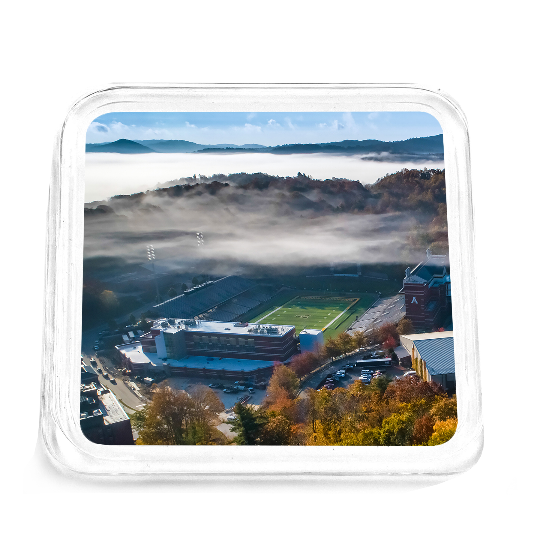 Appalachian State Mountaineers - Autumn Mist Field Drink Coaster - College Wall Art #Coaster
