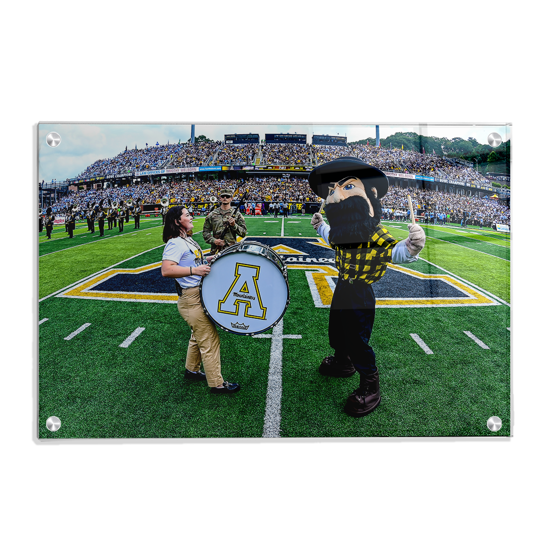 Appalachian State Mountaineers - Yosef Drum - College Wall Art #Canvas