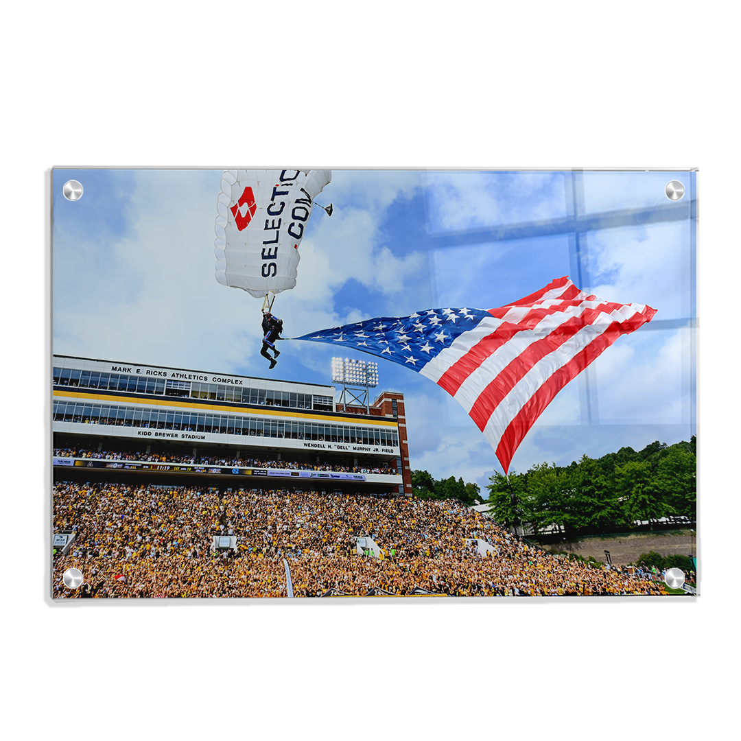 Appalachian State Mountaineers - Enter Old Glory - College Wall Art #Canvas