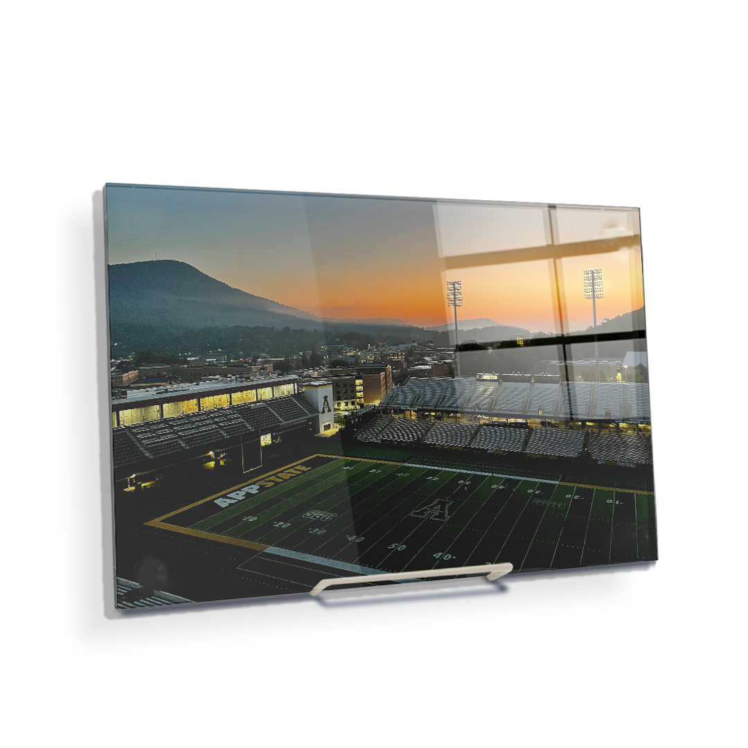 Appalachian State Mountaineers - Kidd Brewer Stadium Sunrise - College Wall Art #Canvas