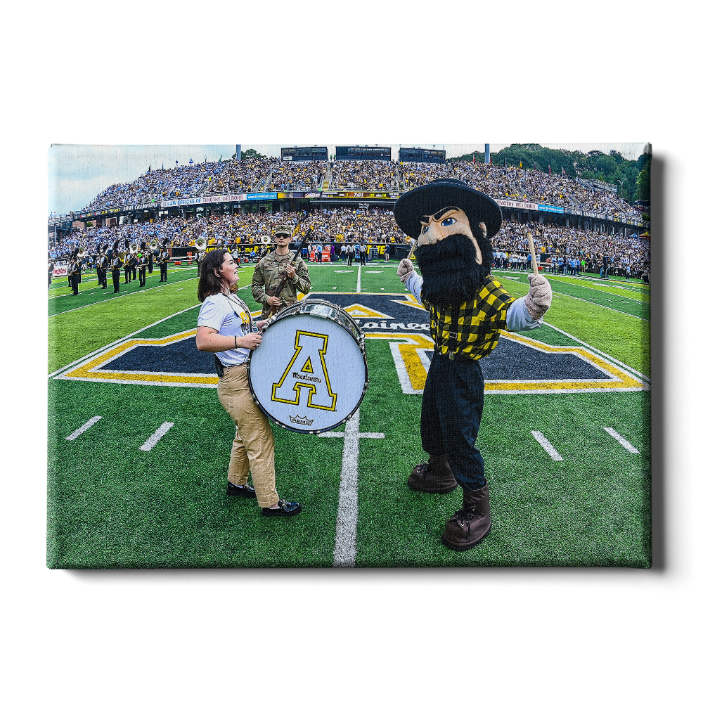 Appalachian State Mountaineers - Yosef Drum - College Wall Art #Canvas