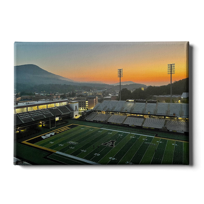 Appalachian State Mountaineers - Kidd Brewer Stadium Sunrise - College Wall Art #Canvas