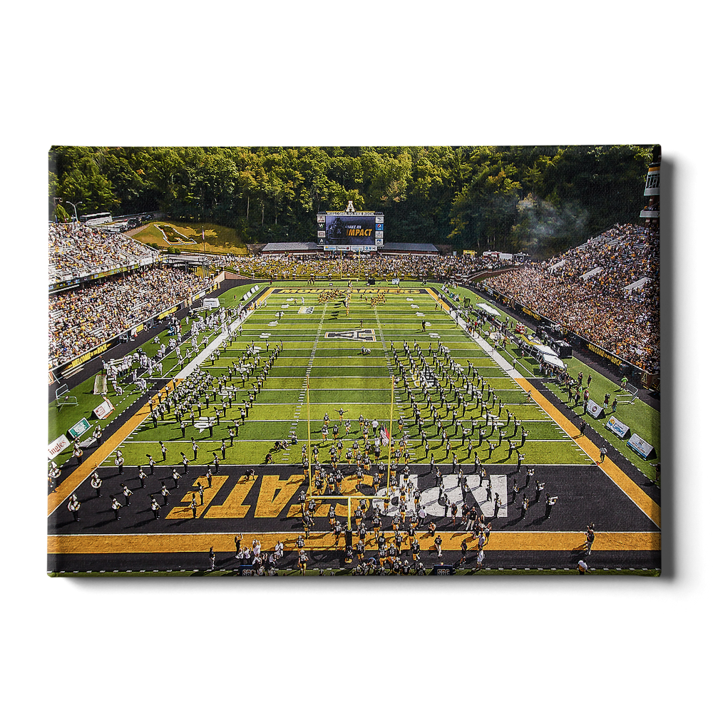 Appalachian State Mountaineers - End Zone View Enter Mountaineers - College Wall Art #Canvas