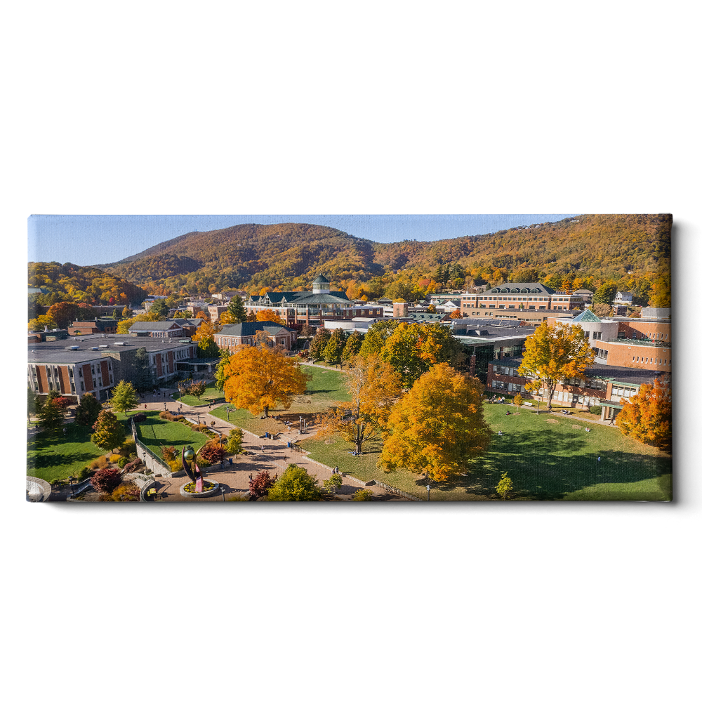 Appalachian State Mountaineers - Campus Fall Colors Panoramic - College Wall Art #Canvas