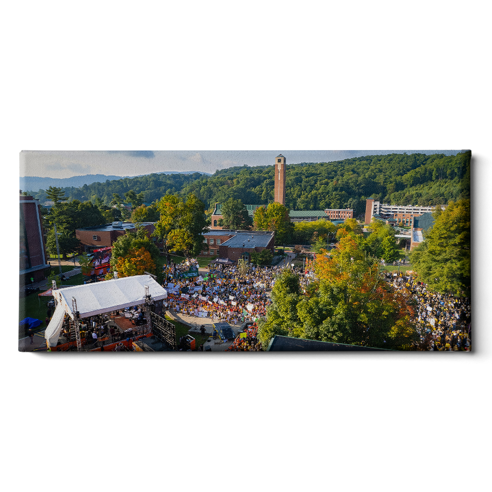 Appalachian State Mountaineers - Game Day Aerial Panoramic - College Wall Art #Canvas