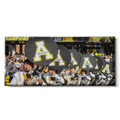 Appalachian State Mountaineers - Marching Mountaineers Panoramic - College Wall Art #Canvas