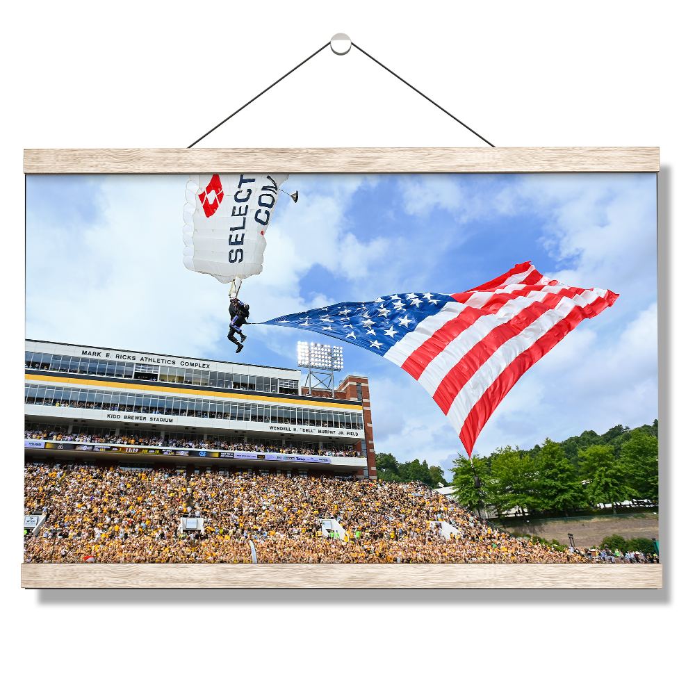 Appalachian State Mountaineers - Enter Old Glory - College Wall Art #Canvas