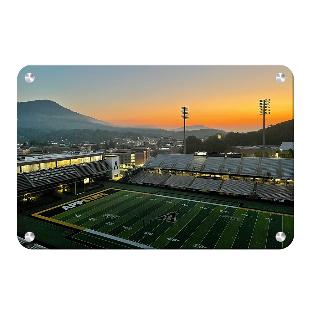 Appalachian State Mountaineers - Kidd Brewer Stadium Sunrise - College Wall Art #Canvas