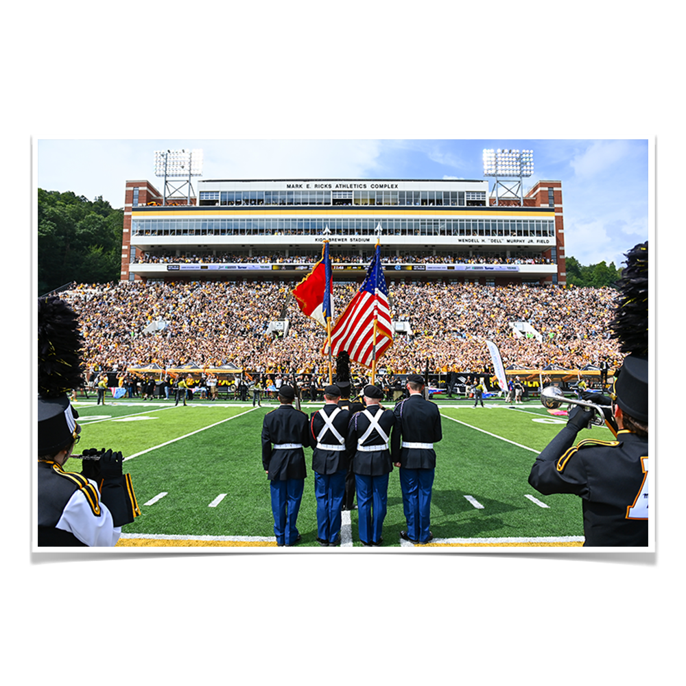 Appalachian State Mountaineers - National Anthem - College Wall Art #Canvas