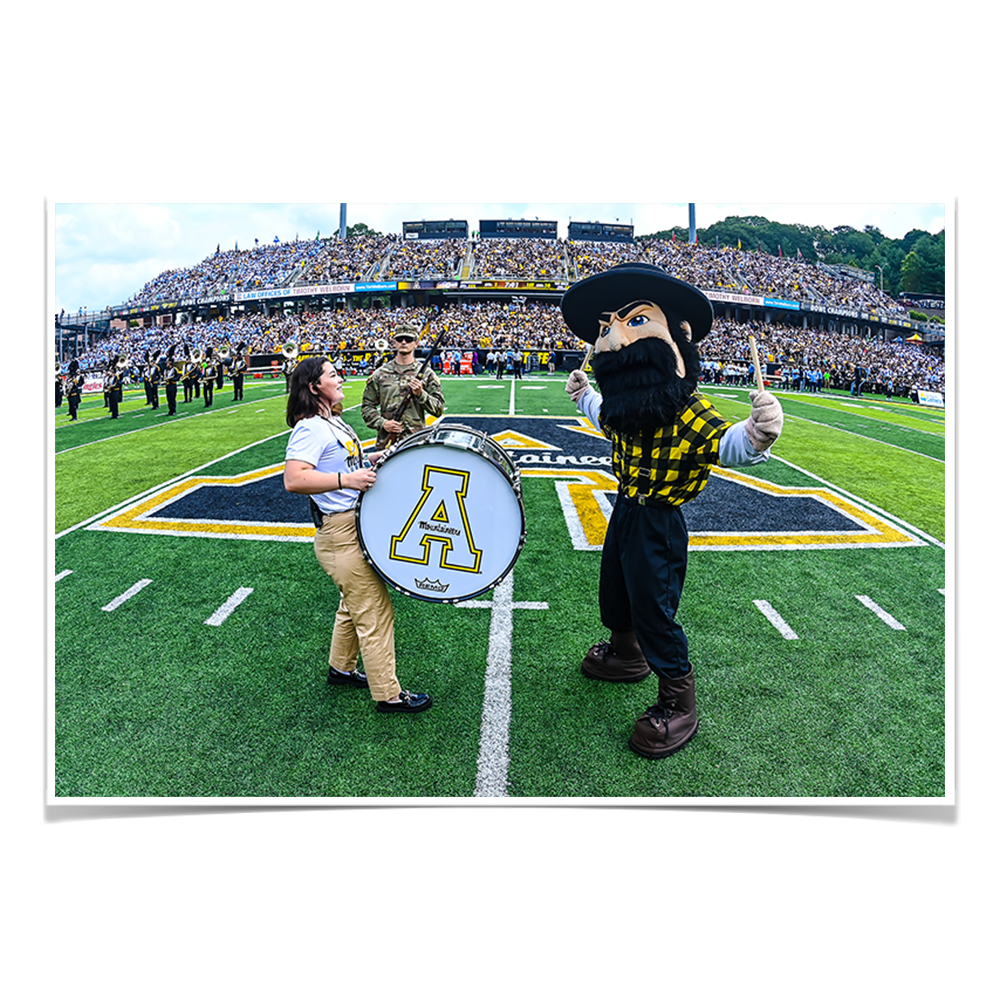 Appalachian State Mountaineers - Yosef Drum - College Wall Art #Canvas