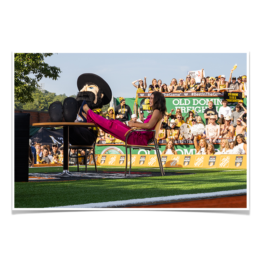 Appalachian State Mountaineers - Kickin' Back on Game Day - College Wall Art #Canvas