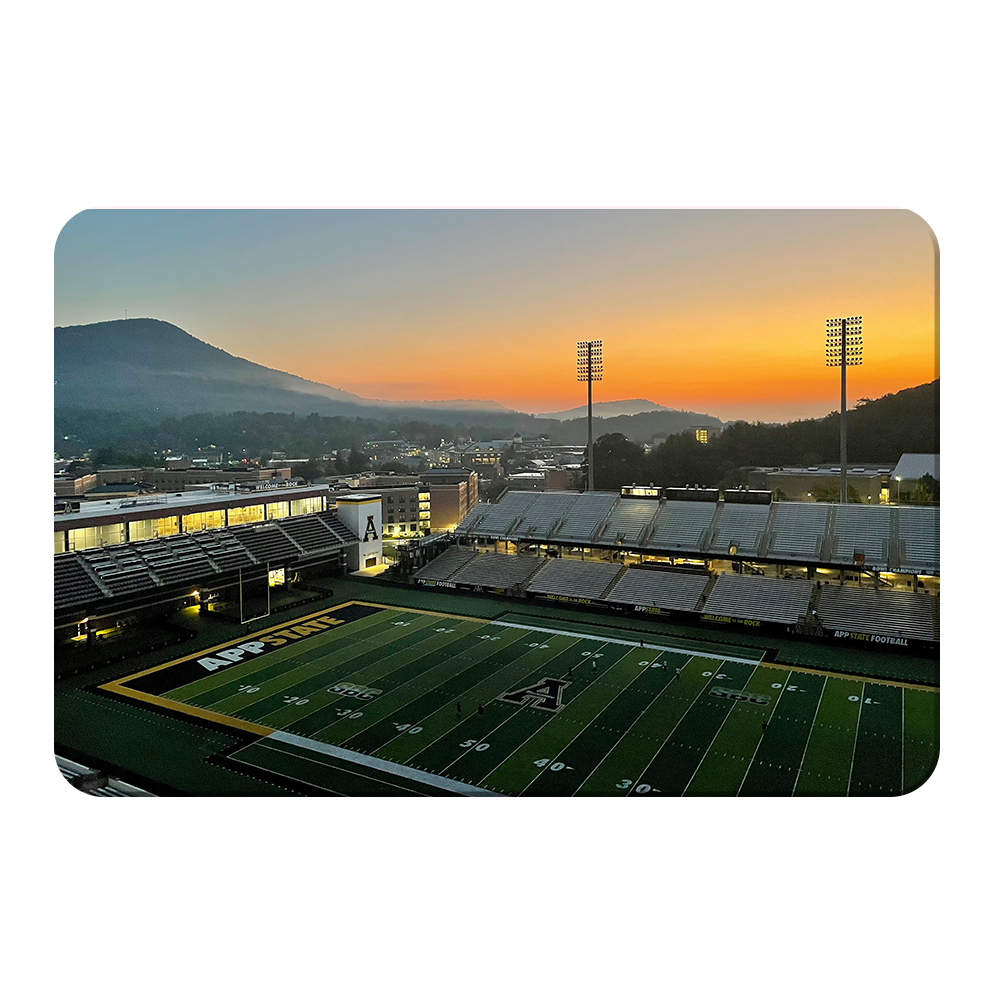 Appalachian State Mountaineers - Kidd Brewer Stadium Sunrise - College Wall Art #Canvas