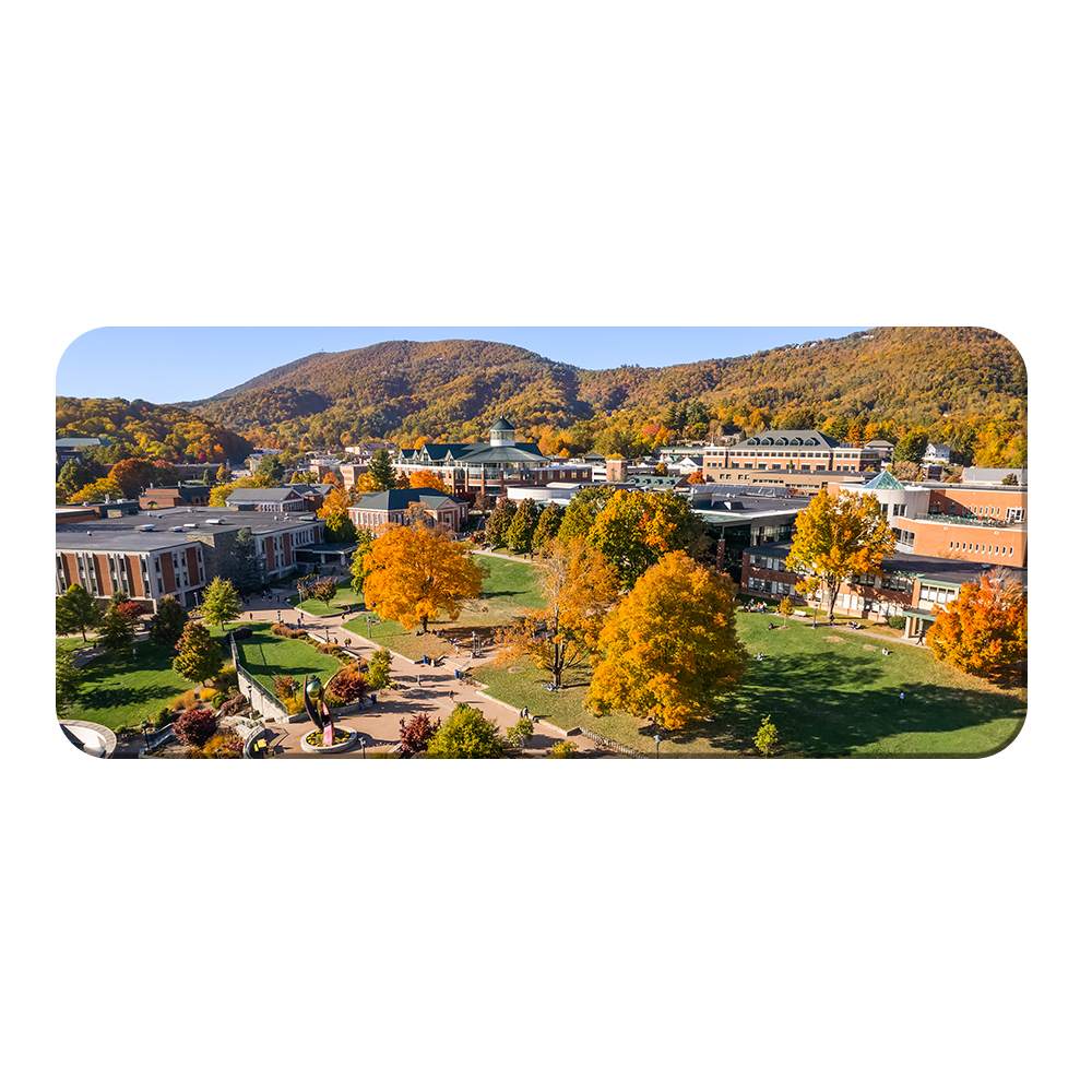 Appalachian State Mountaineers - Campus Fall Colors Panoramic - College Wall Art #Canvas