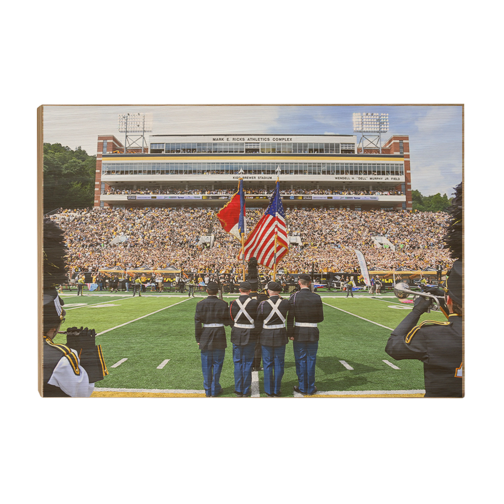 Appalachian State Mountaineers - National Anthem - College Wall Art #Canvas