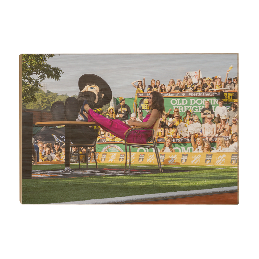 Appalachian State Mountaineers - Kickin' Back on Game Day - College Wall Art #Canvas
