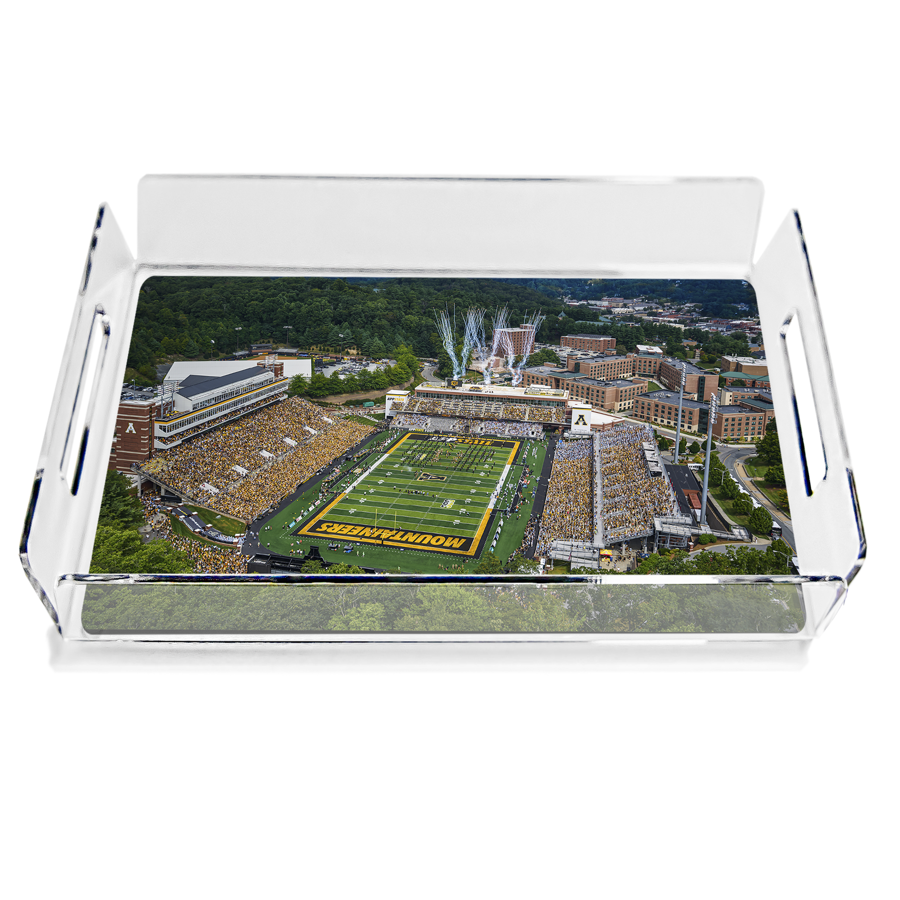 Appalachian State Mountaineers  -  Welcome to the Rock Decorative Serving Tray - College Wall Art #Tray