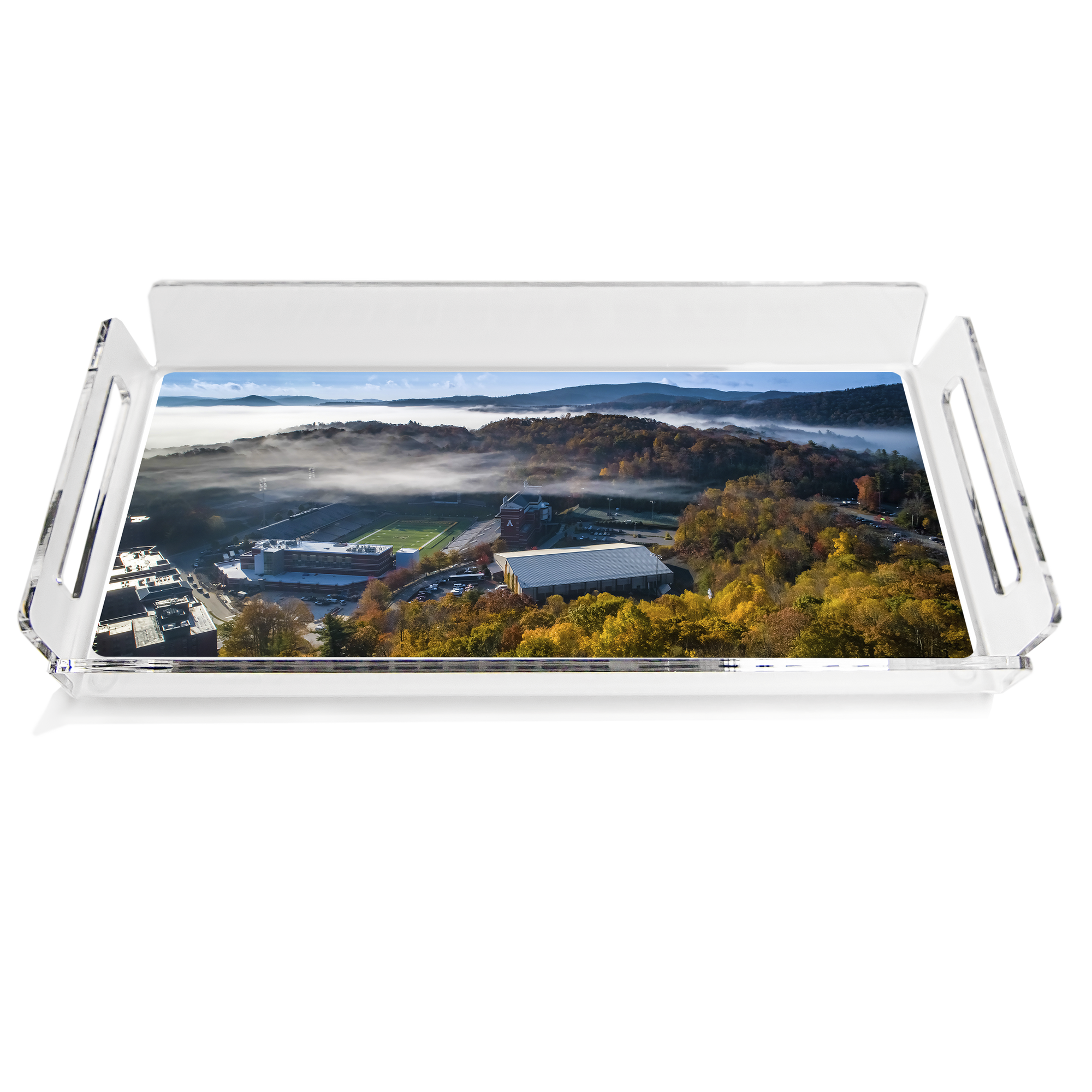 Appalachian State Mountaineers  -  Autumn Mist Decorative Serving Tray - College Wall Art #Tray