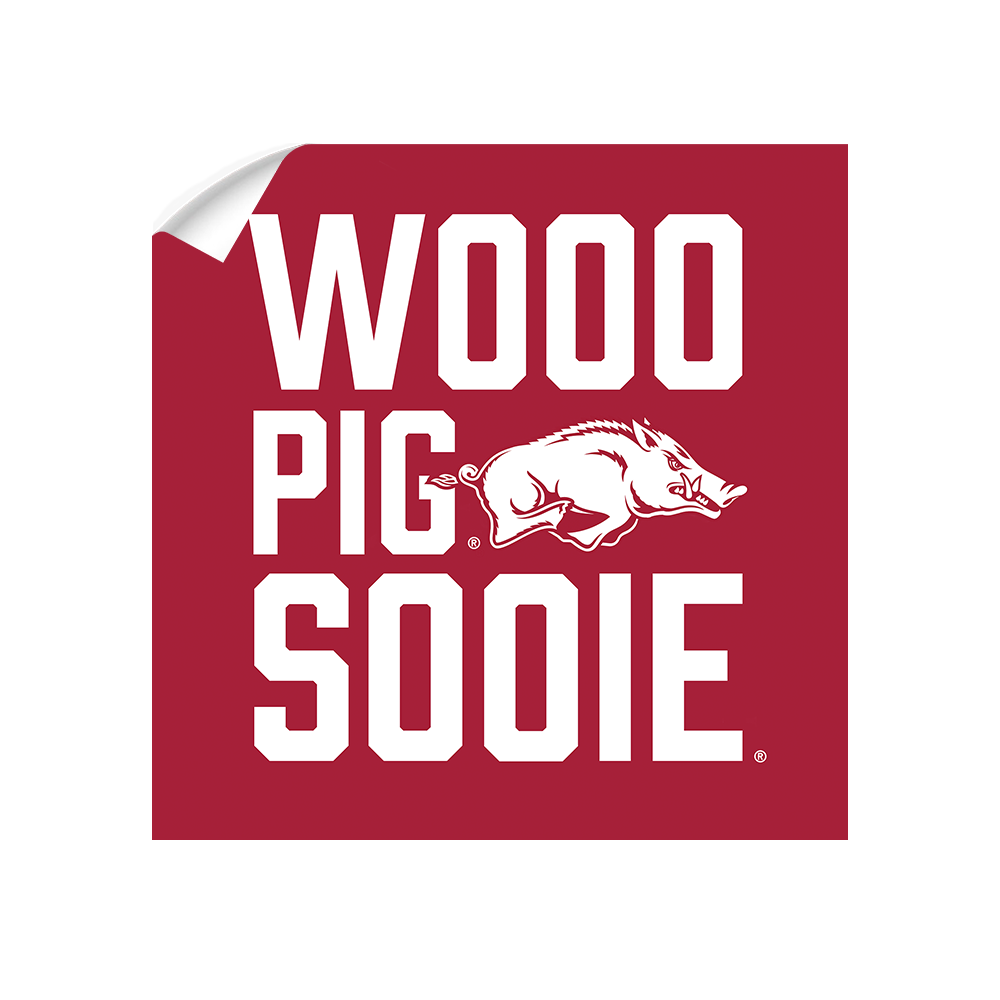 Arkansas Razorbacks - Wooo Pig Sooie - College Wall Art #Canvas