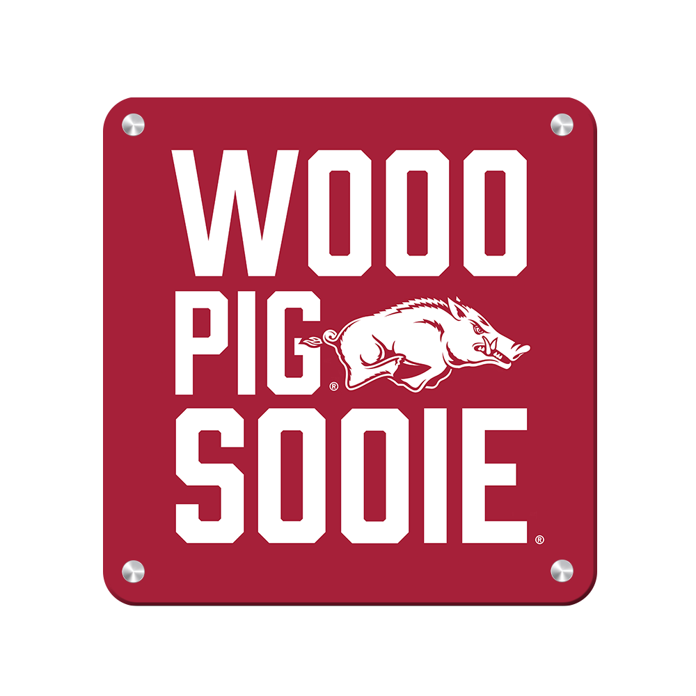 Arkansas Razorbacks - Wooo Pig Sooie - College Wall Art #Canvas