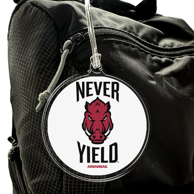 Arkansas Razorbacks - Arkansas Never Yield Ornament & Bag Tag