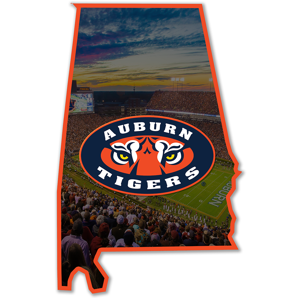 Auburn Tigers - Auburn Tigers Single Layer Dimensional Wall Art