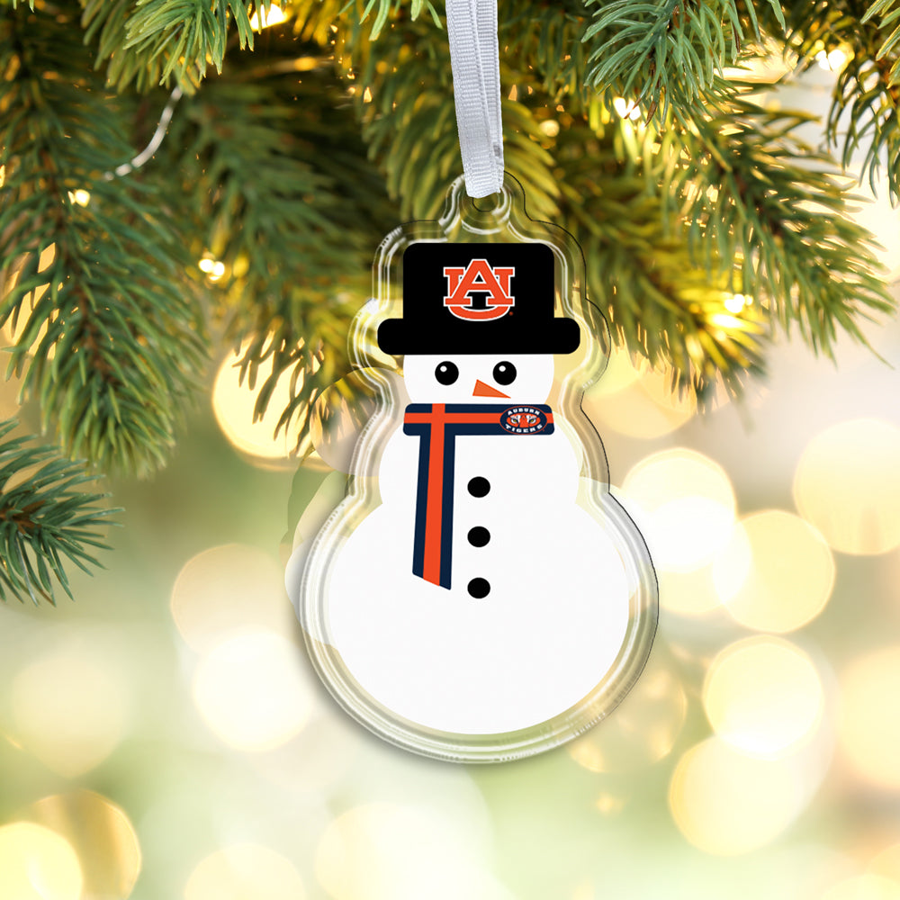 Auburn Tigers - Auburn Snowman Double-Sided Ornament