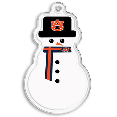 Auburn Tigers - Auburn Snowman Double-Sided Ornament
