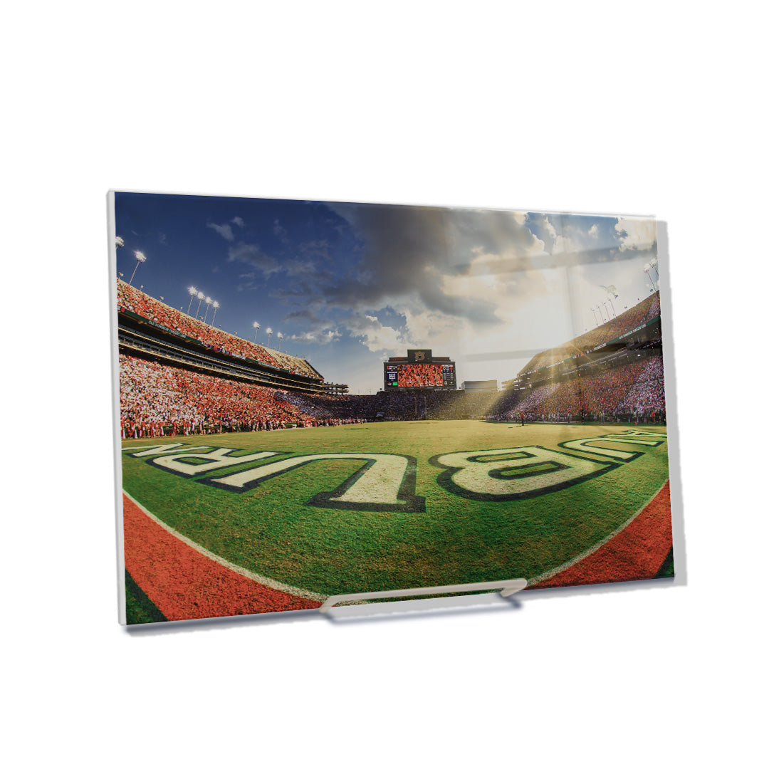 Auburn Tigers - Fisheye End Zone - College Wall Art #Canvas 