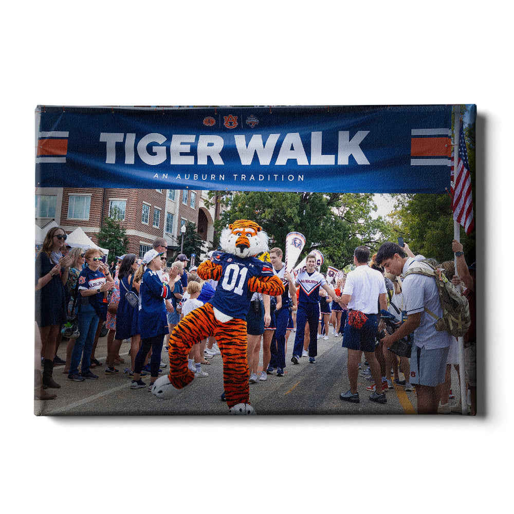 Auburn Tigers - Tiger Walk an Auburn Tradition - College Wall Art #Canvas 