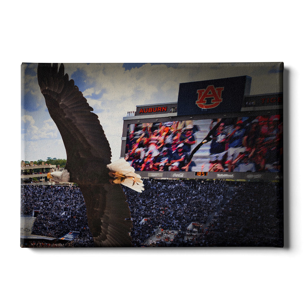 Auburn Tigers - War Eagle Soars - College Wall Art #Canvas