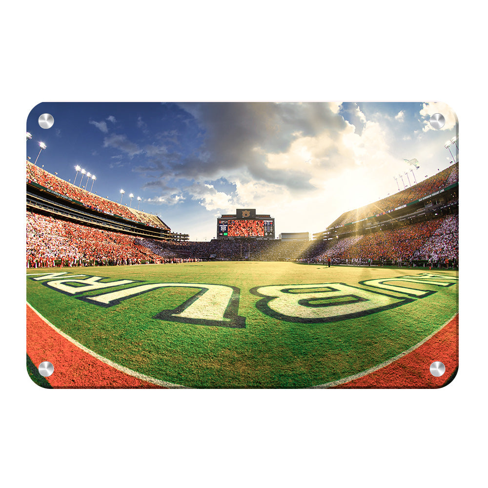 Auburn Tigers - Fisheye End Zone - College Wall Art #Canvas 