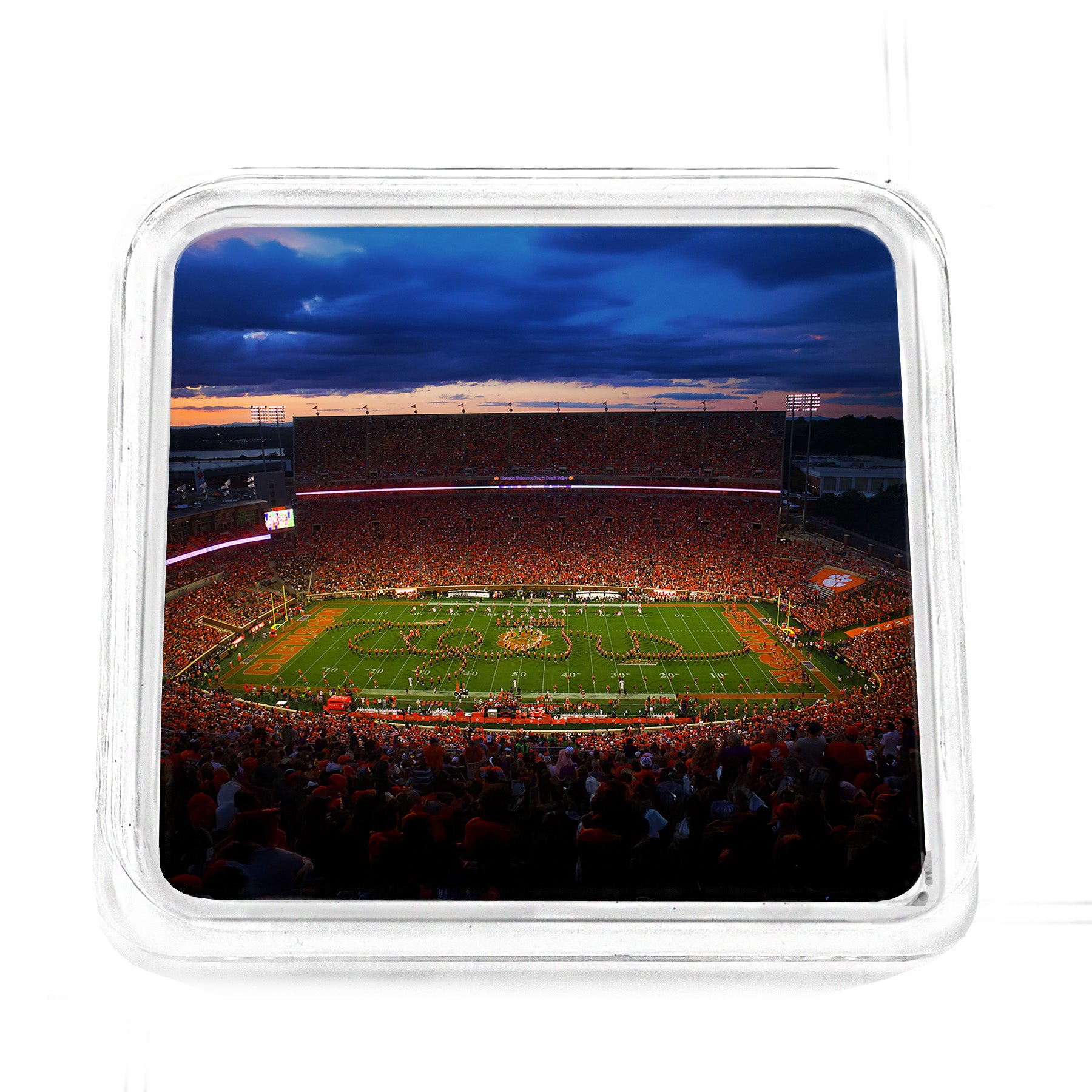 Clemson Tigers - Tigers in Death Valley Acrylic Drink Coaster