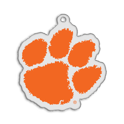 Clemson Tigers - Paw Mark Orange Ornament & Bag Tag
