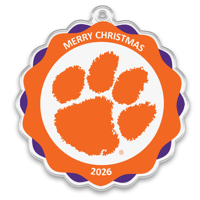 Clemson Tigers - Clemson Tiger Paw 2026 Christmas Ornament