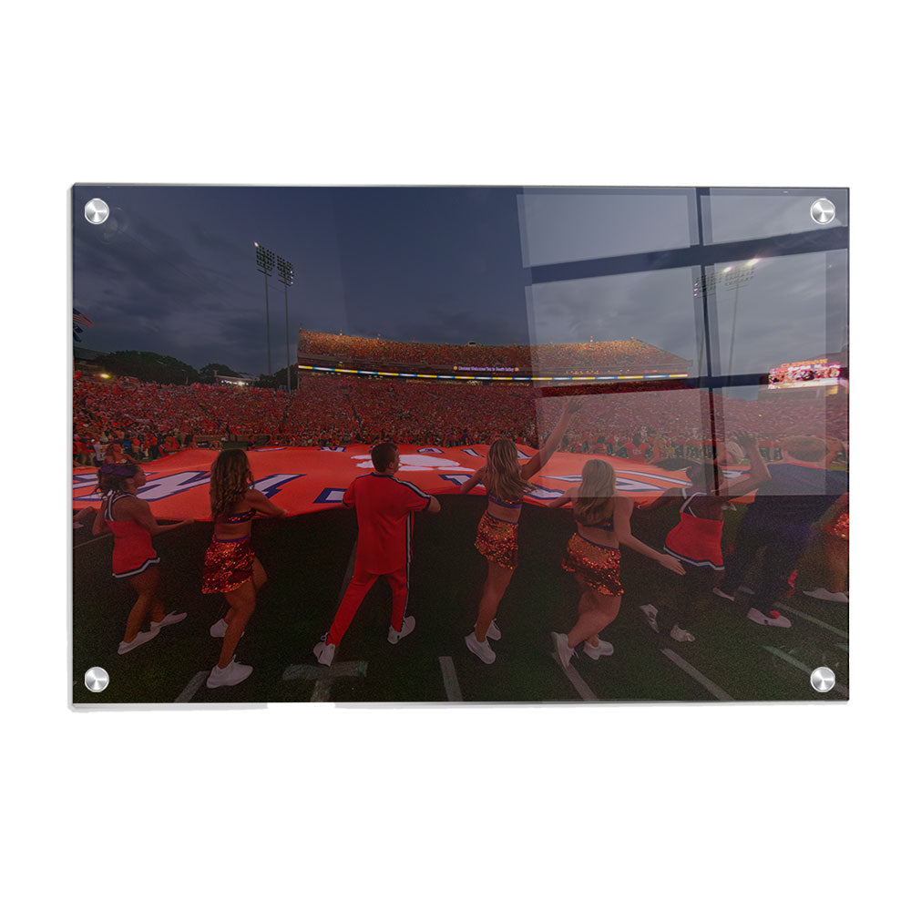 Clemson Tigers - Fighting Tigers Entering the Field - College Wall Art #Canvas