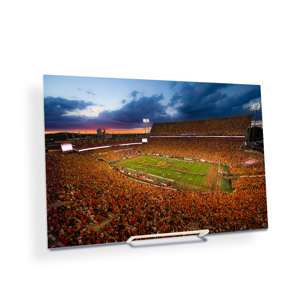 Clemson Tigers - Tigers Sunset - College Wall Art #Canvas 