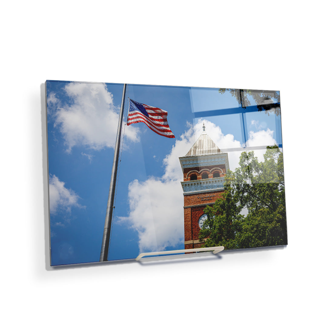 Clemson Tigers - Tillman Hall Flag - College Wall Art #Canvas