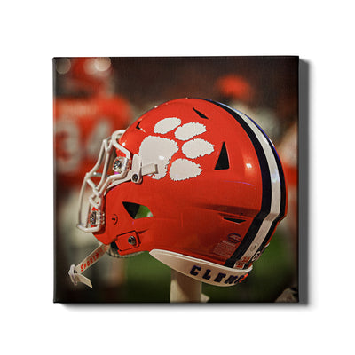 Clemson Tigers - Clemson Helmet - College Wall Art #Canvas