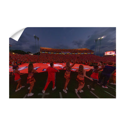 Clemson Tigers - Fighting Tigers Entering the Field - College Wall Art #Wall Decal