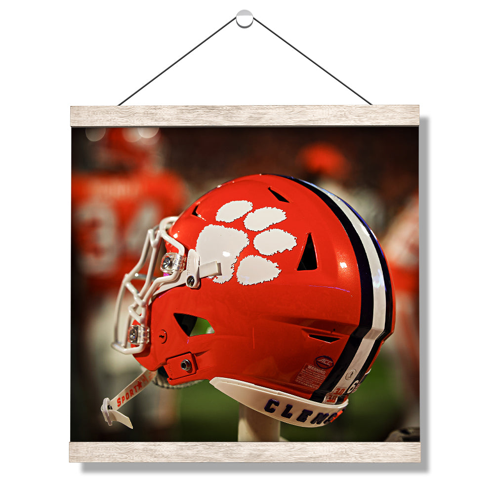 Clemson Tigers - Clemson Helmet - College Wall Art #Canvas