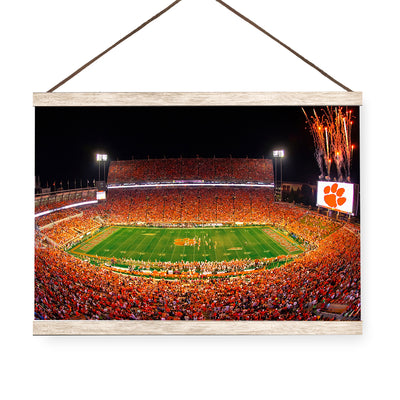 Clemson Tigers - Clemson Memorial Stadium - College Wall Art #Hanging Canvas
