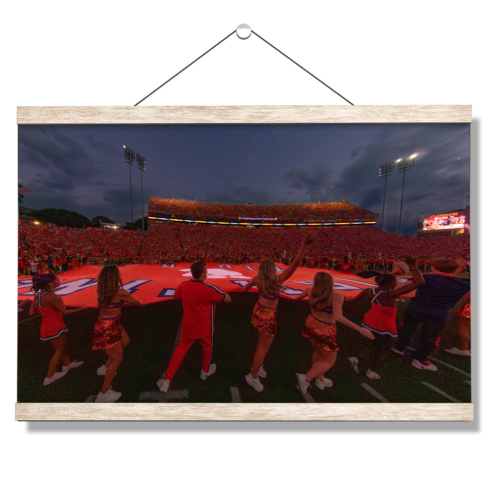 Clemson Tigers - Fighting Tigers Entering the Field - College Wall Art #Canvas