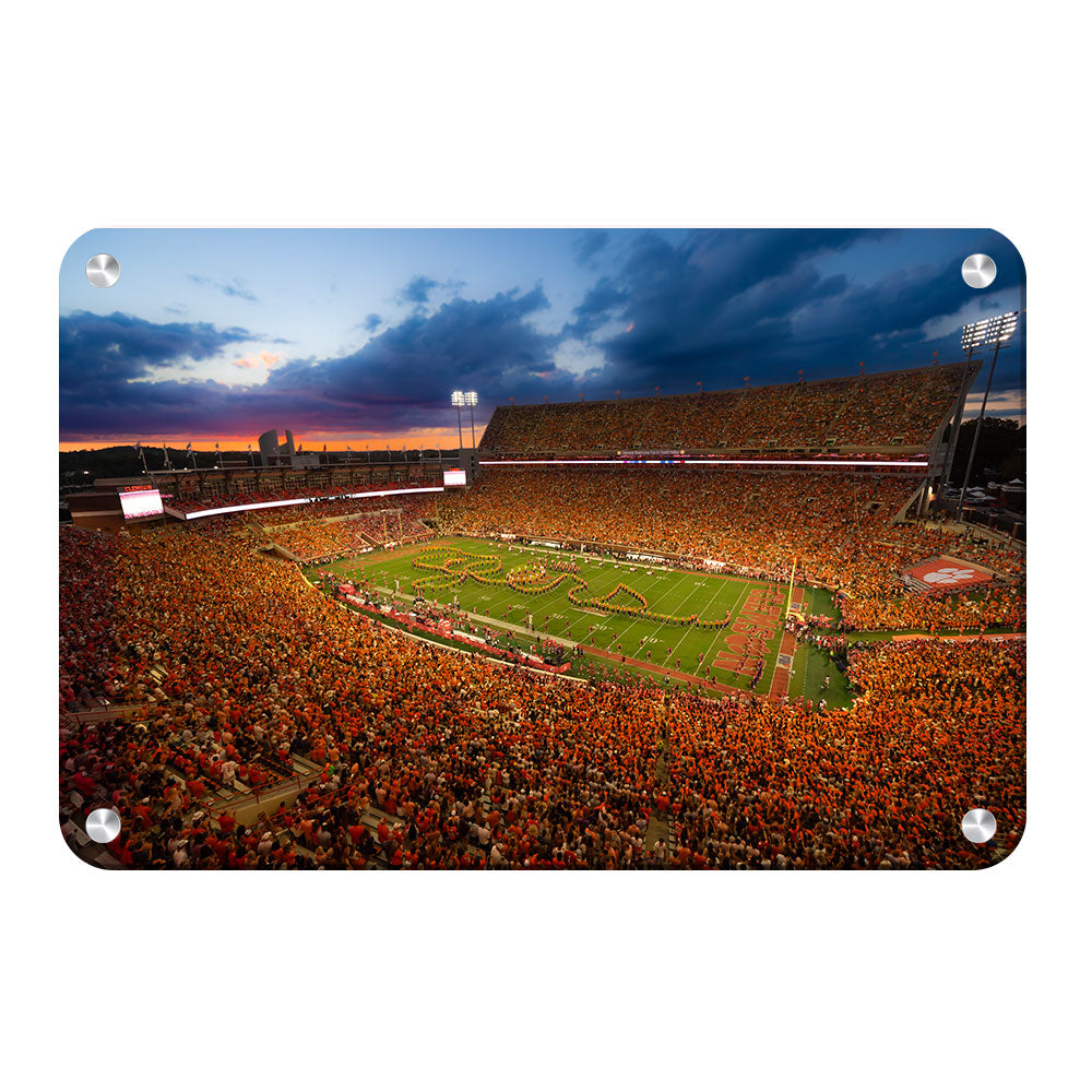 Clemson Tigers - Tigers Sunset - College Wall Art #Canvas 