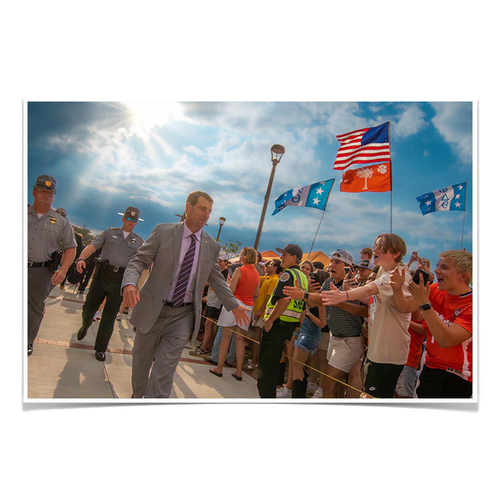 Clemson Tigers - Dabo Tiger Walk - College Wall Art #Canvas