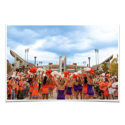 Clemson Tigers - Memorial Stadium Cheer - College Wall Art #Poster